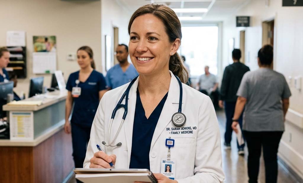 Doctor preparing for the AMC exam